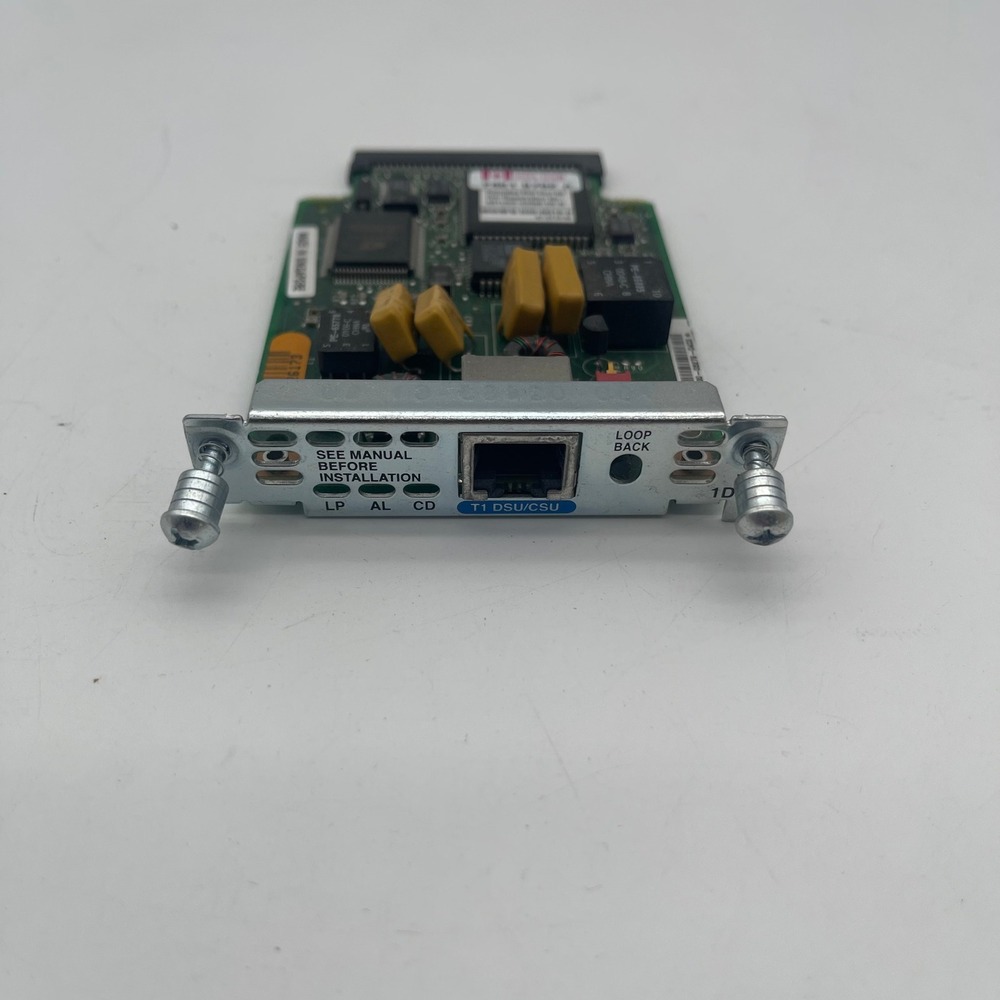 Cisco WIC-1DSU-T1-V2 1-Port T1‎ DSU/CSU WAN Interface Card 800-03279-04 V2